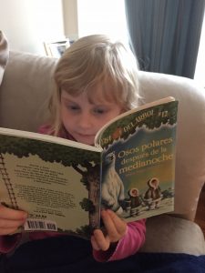 She loves to read - and one thing leads to another!
